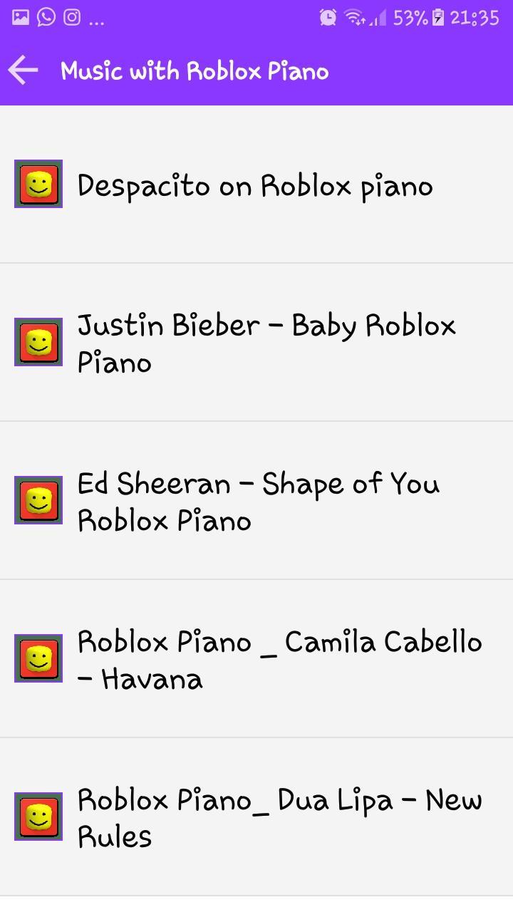 Music With Roblox Piano For Android Apk Download - roblox piano havana