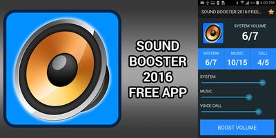 Sound Booster 2016 Free App Affiche