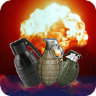 Klingt Granat Explosion Zeichen