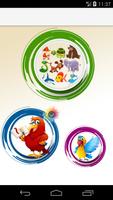 Animals learning game for kids poster