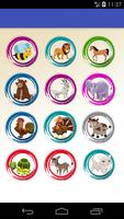 برنامه‌نما Animals learning game for kids عکس از صفحه