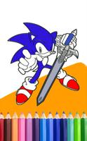 Coloring Book For Sonic Affiche