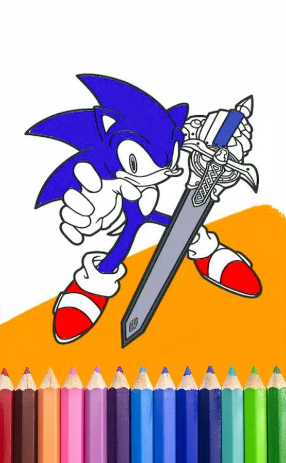 Sonic pronto para a ação - Sonic - Just Color Crianças : Páginas