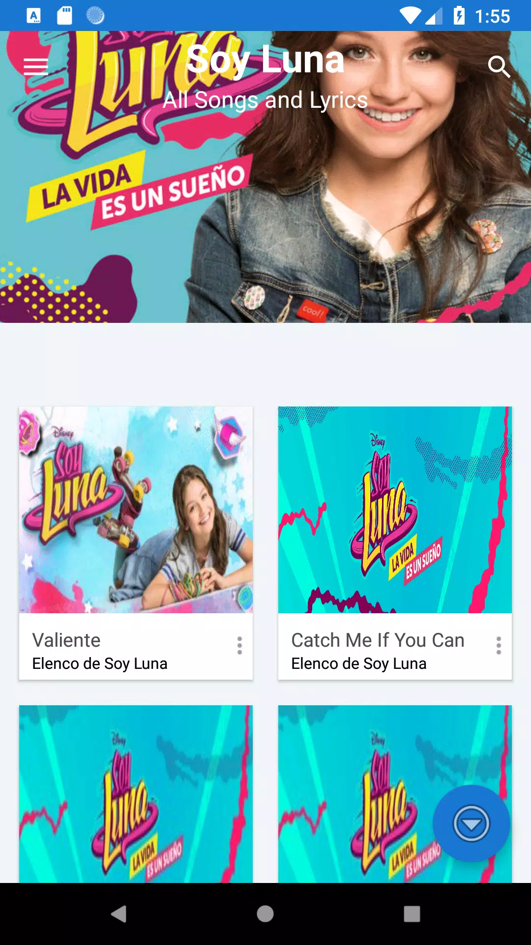 🎵 Soy Luna : All songs & lyrics APK pour Android Télécharger