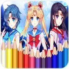How To Color Sailor Moon - Coloring Book আইকন