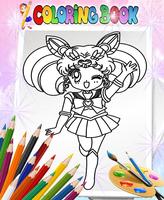 How To Color Sailor Moon - Coloring Book পোস্টার