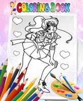 How To Color Sailor Moon - Coloring Book স্ক্রিনশট 3