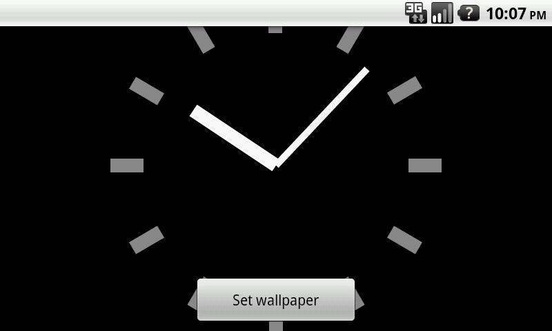 シンプル時計壁紙 黒 For Android Apk Download