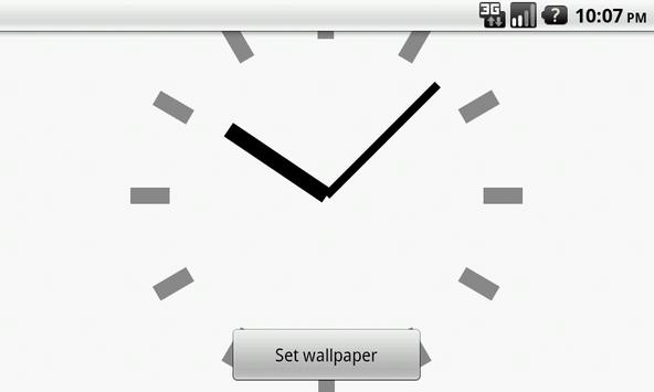 シンプル時計壁紙 白 Para Android Apk Baixar