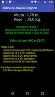 Cálculos Academia (IMC - Coração -  Água) 海报