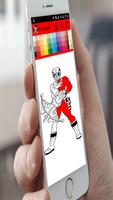power rangers and other Super Heroes Coloring Affiche