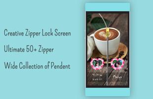 Coffee Zipper Lock Screen capture d'écran 3