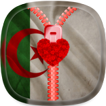 Algeria Flag Zipper Lock