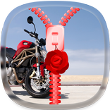 Bike Zipper Lock Screen