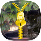 Zipper Lock : Black panther icône
