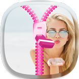 Girls Zipper Lock Screen