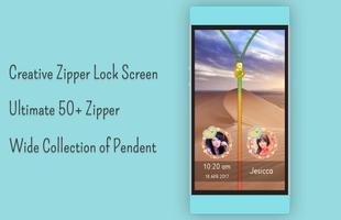 Desert Zipper Lock Screen اسکرین شاٹ 3