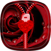 Macro rose Zipper Lock Screen APK