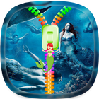 Mermaid Zipper Lock Screen icône