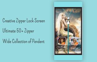 Mermaid Zipper Lock Screen capture d'écran 3