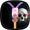 Skull Zipper Lock Screen APK