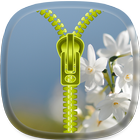 Spring flower Zipper Lock আইকন