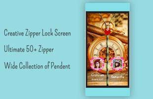 Pocket Watch Zipper LockScreen captura de pantalla 3