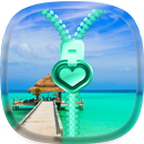 Paradise Zipper Lock Screen APK