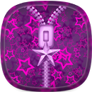 Purple Zipper Lock Screen APK