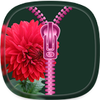 Red Dahlia Zipper Lock Screen icon
