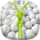White Zipper Lock Screen APK