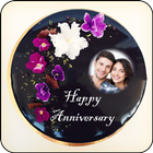 Name Photo On Anniversary Cake icono