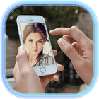 Mobile Phone Selfie Montage-icoon