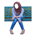 Hijab Selfie - Blue Jeans आइकन