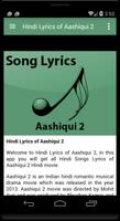 Hindi Lyrics of Aashiqui 2 스크린샷 1
