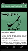 Hindi Lyrics of Aashiqui 2 स्क्रीनशॉट 1