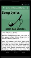 Lyrics of Main Aur Charles screenshot 1