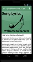 Lyrics of Welcome to Karachi スクリーンショット 1