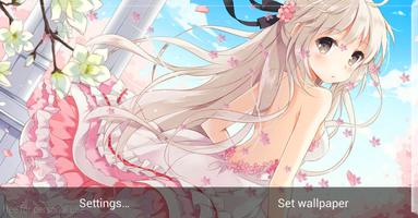 Anime Girl HD Live Wallpaper Affiche