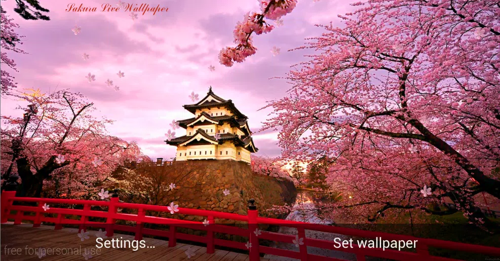 Tải xuống APK Sakura HD Live Wallpaper cho Android