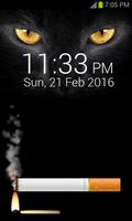 Cigarette Smoke Screen Lock poster
