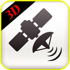 satellite director 3D biểu tượng