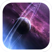 Android 用の 土星銀河のきらめきのテーマ Apk をダウンロード