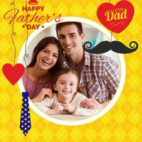 father's day photo frame Poster