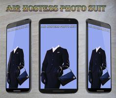 Air Hostess Photo Suit Editor Affiche