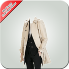 Man Trench Coat Photo Maker أيقونة