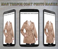 Man Trench Coat Photo Maker الملصق