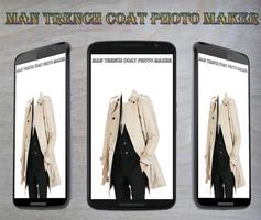 Man Trench Coat Photo Maker imagem de tela 2