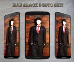 Man Black Photo Suit imagem de tela 3
