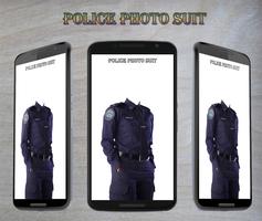 Police Photo Suit Affiche